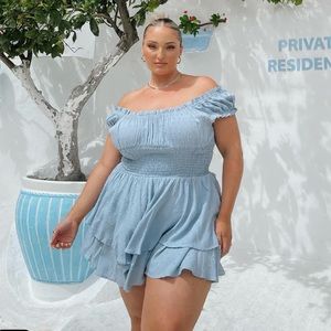 Princess Polly Blue Romper